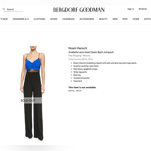 Noam Hanoch Annabella Jumpsuit like new 6 - Picture 3 of 8